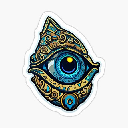 Nazar Boncuğu Sticker Araba 18cm Yapıştırma Etiket MD14