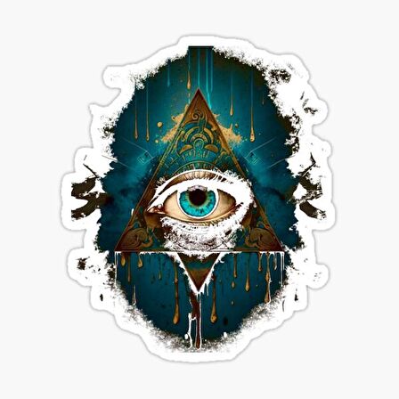 Nazar Boncuğu Sticker Araba 18cm Yapıştırma Etiket MD20