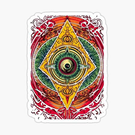 Nazar Boncuğu Sticker Araba 18cm Yapıştırma Etiket MD23