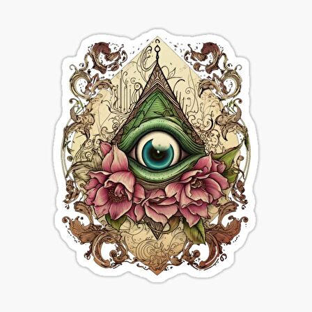 Nazar Boncuğu Sticker Araba 18cm Yapıştırma Etiket MD24