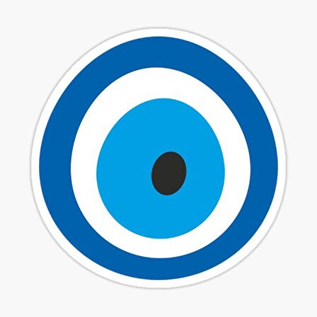 Nazar Boncuğu Sticker Araba 18cm Yapıştırma Etiket MD25