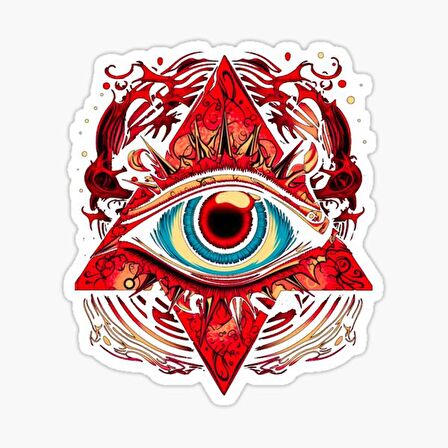 Nazar Boncuğu Sticker Araba 18cm Yapıştırma Etiket MD210