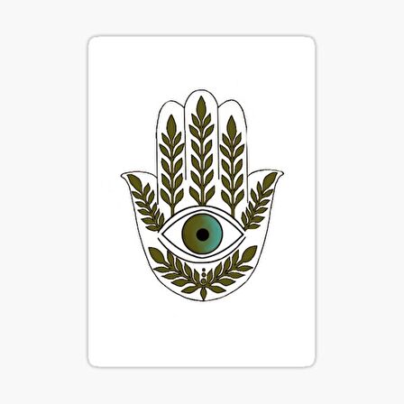 Nazar Boncuğu Sticker Duvar 18cm Yapıştırma Etiket MD6