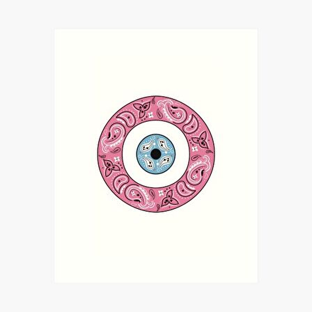 Nazar Boncuğu Sticker Duvar 18cm Yapıştırma Etiket MD9