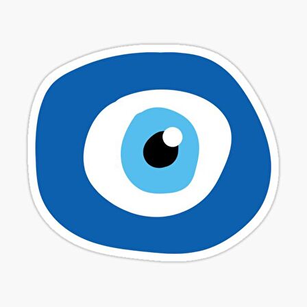 Nazar Boncuğu Yapıştırma Etiket Sticker Duvar 18cm Md9