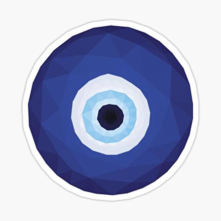 Nazar Boncuğu Yapıştırması Sticker Duvar Araba Md3 18cm