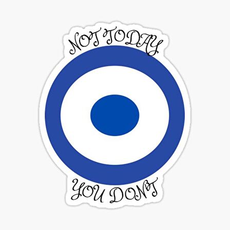 Nazar Etiketi Araba Leptop Duvar ve Cam  17cm md2