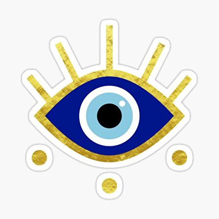 Nazar Etiketi Araba Leptop Duvar ve Cam  17cm md5