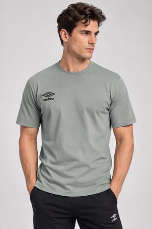 UMBRO Oscar Erkek Haki Pamuklu Spor Tişört FF0451