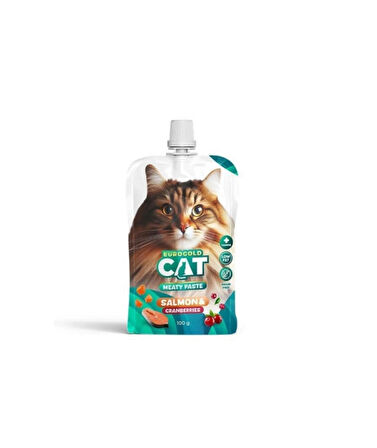 EUROGOLD SOMON VE KIZILCIK AROMALI KEDİ EZMESİ ÖDÜLÜ 100GR.