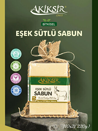 Doğal Eşek Sütlü Sabun – 2 Adet – 2x110g