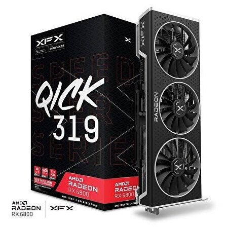 XFX Speedster QICK 319 AMD Radeon RX6800 Core RX-68XLALFD9 16GB GDDR6 256Bit DX12 Gaming Ekran Kartı