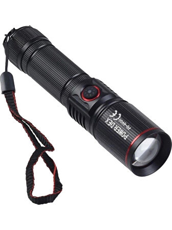 Powerdex Pd-8900 Taktik Şarjlı Avcı Tüfek Feneri 2000 Metre Menzili