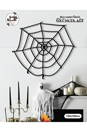 HALLOWEEN BLOODY TEMALI SİYAH ÖRÜMCEK AĞI