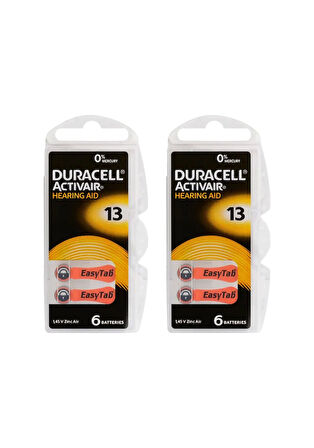 Duracell Activair PR48 13 Numara İşitme Cihazı Pili 6 x 2'li