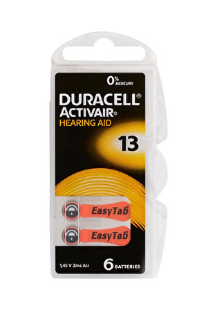 Duracell Activair PR48 13 Numara İşitme Cihazı Pili 6 x 2'li