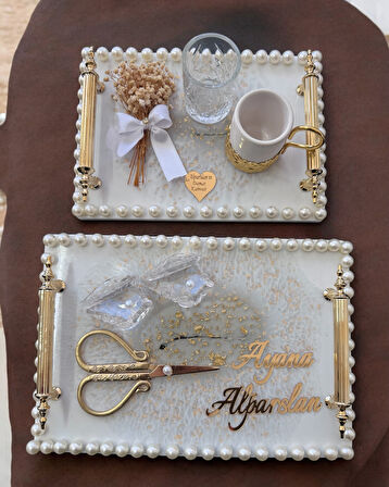 Unison Gold Söz Nişan Tepsisi