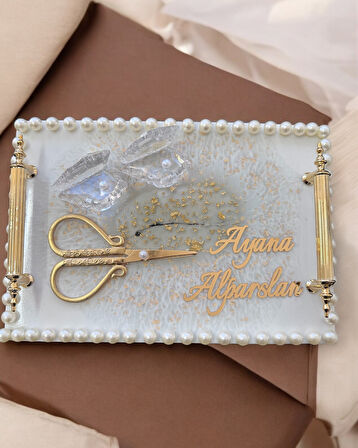 Unison Gold Söz Nişan Tepsisi