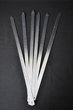 6 Adet Profesyonel Metal Kıyma Şiş (ADANA-URFA-ANTEP KEBAP ŞİŞİ)