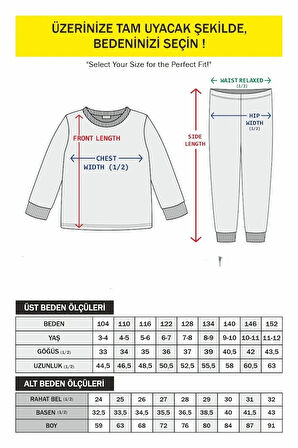 Galaxy ve Astronot Baskılı %100 Pamuk Kısa Kol Uzun Alt Erkek Pijama Takımı (3,4,5,6,7,8 Yaş)