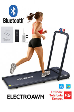 Bluetoothlu , Uygulamadan Ayarlanabilir Uzaktan Kumandalı Yürüme Ve Koşu Bandı