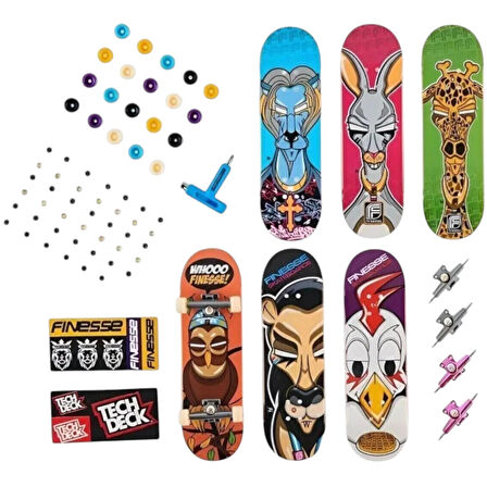 Seçtim Aldım Spin Master Tech Deck Parmak Kaykay 6 Lı Aksesuarlı