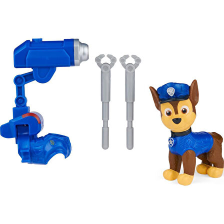 Spin Master Paw Patrol Klipsli Fırlatmalı Sırt Aksesuarlı CHASE