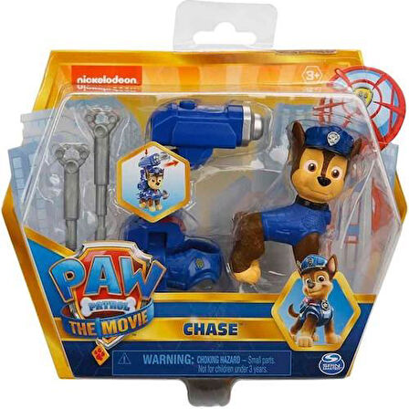 Spin Master Paw Patrol Klipsli Fırlatmalı Sırt Aksesuarlı CHASE