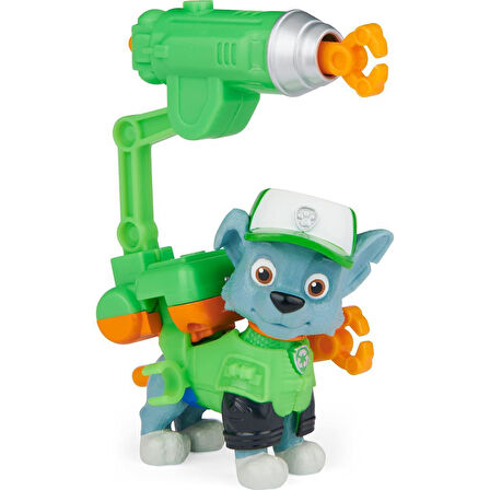 Spin Master Paw Patrol Klipsli Fırlatmalı Sırt Aksesuarlı ROCKY