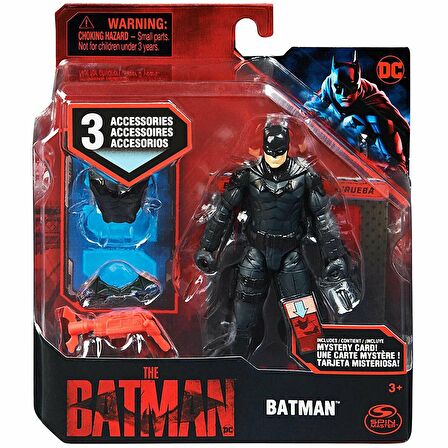 036674 The Batman - 10 cm Film Aksiyon Figürleri, Asorti seçilemez +3 yaş