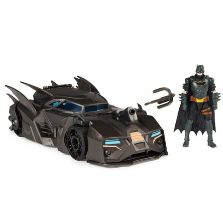 Batman Crusader Batmobile Dev Araç (29 cm) ve Eklemli Batman (10 cm) Figür Seti