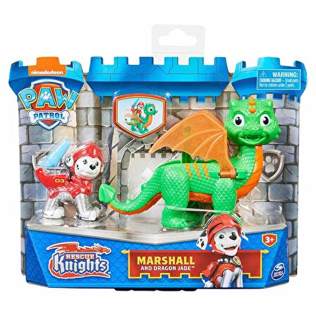 Paw Patrol Rescue Knights Oyun Seti - Marshall And Dragon Jade