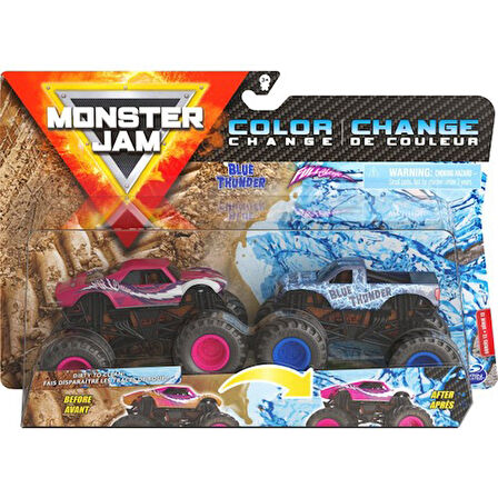 Spin Master 36072  Monster Jam 1:64 Renk Değiştiren Araçlar Blue Thunder Vs Full Charge