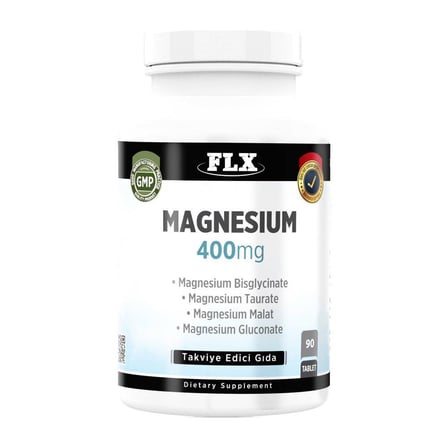 Magnezyum Bisglisinat Malat Taurat Glukonat 90 Tablet