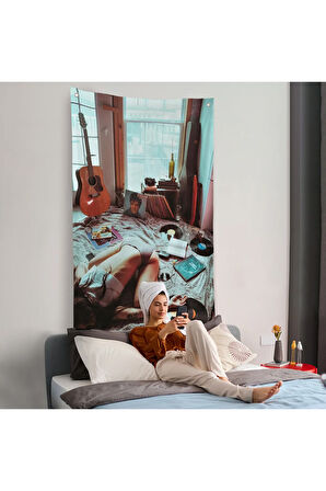 Elvis ve Rod Stewart Depreyon Duvar Örtüsü-7790