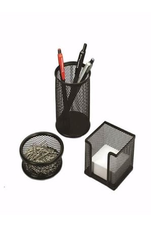 Mas Bion Perfore 3 Lü Masaüstü Set Tepside Siyah 9305S (12 Li Paket)