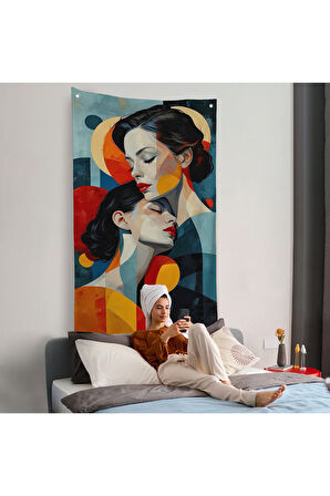 Anne Ve Kızı Duvar Örtüsü-7791