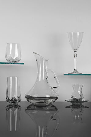 61 Parça 12 Kişilik Diamond Bardak-Meşrubat-Su Takımı