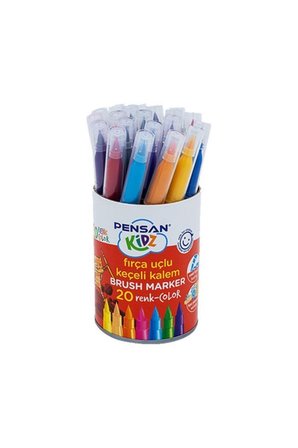 Pensan Kidz Fırça Uçlu Keçeli Kalem 20 Renk 4000
