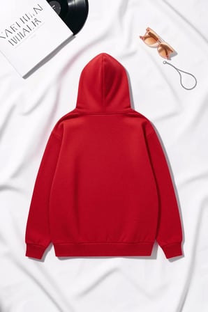 Unisex Brooklyn New York Baskılı Oversize Hoodie Kapüşonlu Sweatshirt