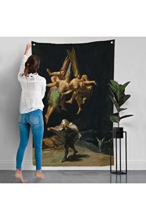 Francisco Goya - Witches Flight Cadıların Uçusu Duvar Örtüsü-7794
