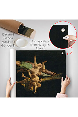 Francisco Goya - Witches Flight Cadıların Uçusu Duvar Örtüsü-7794