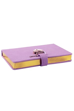 Victoria's Journals Vj Not Defteri Hush Hush Kilitli 13X18Cm 80 Gram 160 Yaprak Çizgili Lila 1333