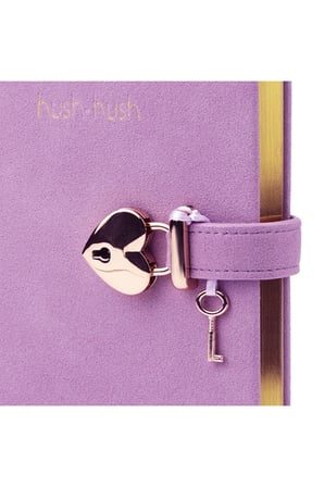 Victoria's Journals Vj Not Defteri Hush Hush Kilitli 13X18Cm 80 Gram 160 Yaprak Çizgili Lila 1333