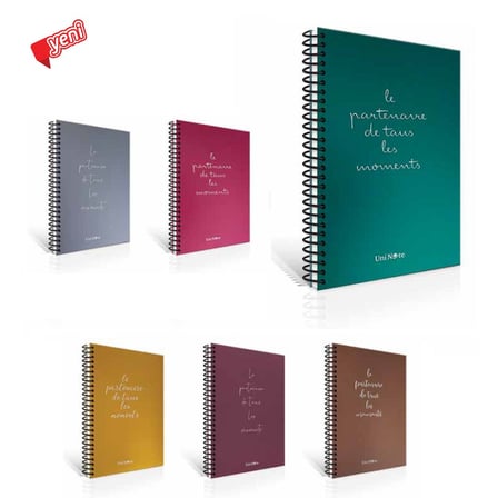 Çınar Sert Kapak Spiralli Defter Moments 120 Yaprak 17X24Cm Çizgili 120/1 55114 (Karışık Renk 1 Adet)
