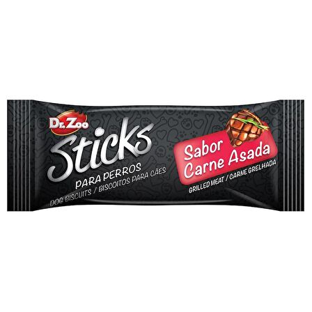 Dr.zoo Mini Sticks Izgara Etli Köpek Ödülü 130gr