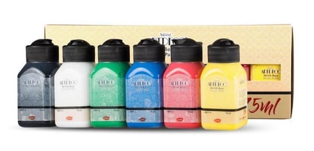 Artdeco Akrilik Boya 6X75 Ml Set Canlı Renkler LV-Y-070I-AS1