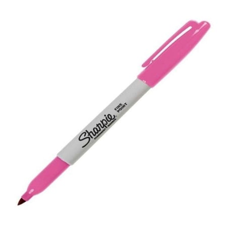 Sharpie 1836457 Permanent Markör Kalem Fine Yuvarlak Uçlu Şeker Pembe (12 Li Kutu)