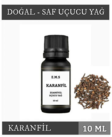 KARANFİL Uçucu Yağ Buhurdanlık Esansı Oda Kokusu DİFÜZÖR Uçucu Esansiyel Yağ Buhur Yağı 10 ML.