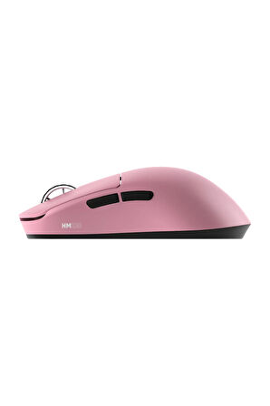 Hawk Gaming HM220P 1K Hz 12000 DPI Tri-Mode Kablosuz/Bluetooth Pembe Gaming Mouse
